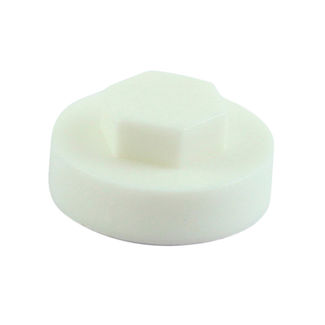 TIMCO Hex Head Cover Caps White - 19mm