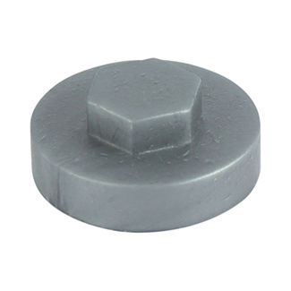 TIMCO Hex Head Cover Caps Dark Silver - 19mm