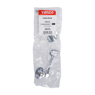 TIMCO Cabin Hook Polished Chrome - 100mm