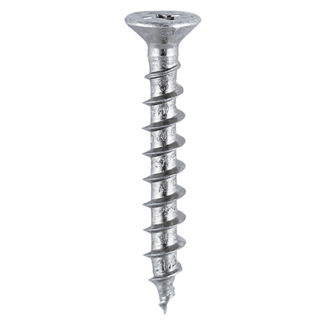 TIMCO Window Fabrication Screws Countersunk with Ribs PH Single Thread Gimlet Point Zinc - 4.3 x 20