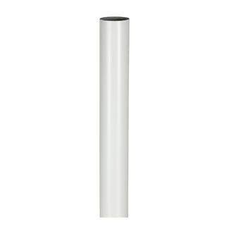 TIMCO Wardrobe Rail Round White - 25 x 2500