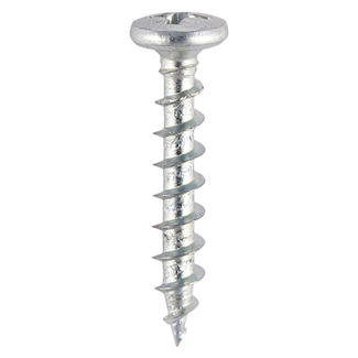 TIMCO Window Fabrication Screws Friction Stay Shallow Pan Countersunk PH Single Thread Gimlet Point Zinc - 4.3 x 25