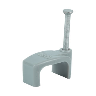 TIMCO Flat & Twin Cable Clips Grey - To fit 10.0mm