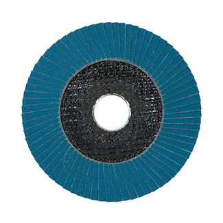 TIMCO Set of Flap Discs Zirconium Type 29 Conical P120 Grit - 115 x 22.23