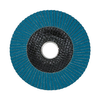 TIMCO Set of Flap Discs Zirconium Type 29 Conical P80 Grit - 115 x 22.23