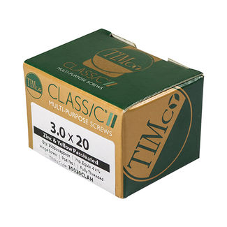 TIMCO Classic Multi-Purpose Reduced Head Countersunk Gold Piano Hinge Woodscrews - 3.0 x 25