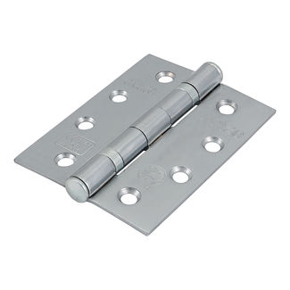 TIMCO Ball Bearing Hinges Grade 11 Steel Satin Chrome - 102 x 76 x 2.7