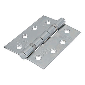 TIMCO Ball Bearing Hinges Grade 11 Steel Polished Chrome - 102 x 76 x 2.7