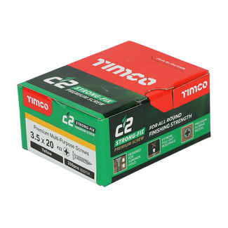 TIMCO C2 Strong-Fix Multi-Purpose Premium Countersunk Gold Woodscrews - 3.5 x 20