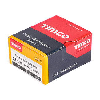 TIMCO Solo Countersunk Silver Woodscrews - 3.5 x 20