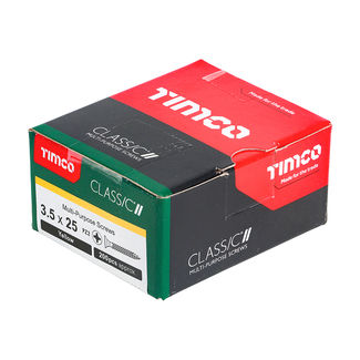 TIMCO Classic Multi-Purpose Countersunk Gold Woodscrews - 3.5 x 25