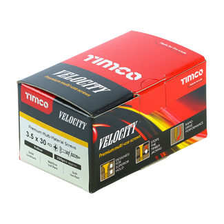 TIMCO Velocity Premium Multi-Use Countersunk Gold Woodscrews - 3.5 x 30