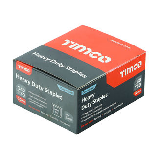 TIMCO Heavy Duty Chisel Point Galvanised Staples  - 10mm