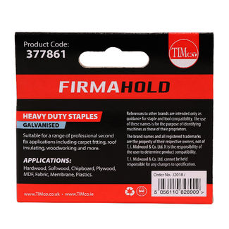 TIMCO Heavy Duty Chisel Point Galvanised Staples  - 14mm