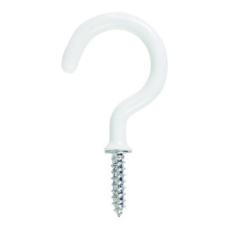 TIMCO Cup Hooks Round White - 38mm