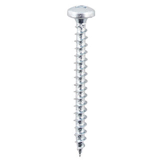 TIMCO Solo Pan Head Silver Woodscrews - 4.0 x 20