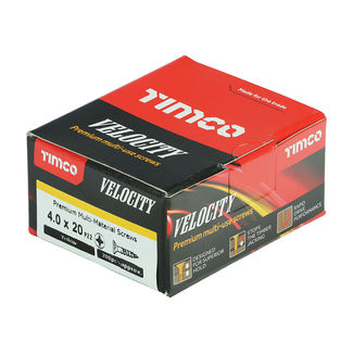 TIMCO Velocity Premium Multi-Use Countersunk Gold Woodscrews - 4.0 x 20