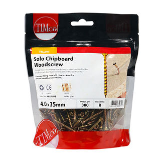 TIMCO Solo Countersunk Gold Woodscrews - 4.0 x 35