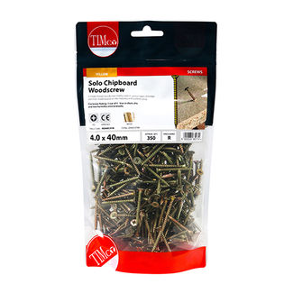 TIMCO Solo Countersunk Gold Woodscrews - 4.0 x 40