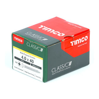 TIMCO Classic Multi-Purpose Countersunk Gold Woodscrews - 4.0 x 40