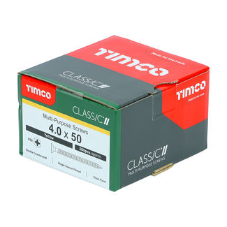 TIMCO Classic Multi-Purpose Countersunk Gold Woodscrews - 4.0 x 50