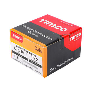 TIMCO Solo Countersunk Gold Woodscrews - 4.0 x 50