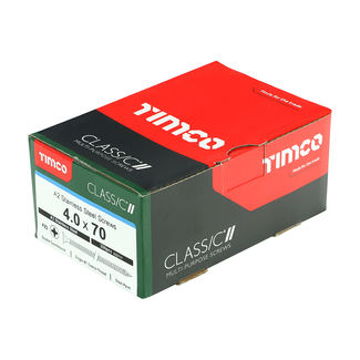 TIMCO Classic Multi-Purpose Countersunk A2 Stainless Steel Woodscrews - 4.0 x 70