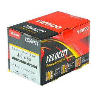 TIMCO Velocity Premium Multi-Use Countersunk Gold Woodscrews - 4.0 x 80