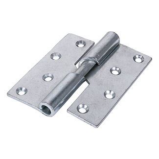 TIMCO Rising Butt Hinges Left Hand Steel Silver - 100 x 86