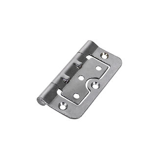 TIMCO Hurlinge Hinges Fixed Pin (104) Steel Polished Chrome - 75 x 55