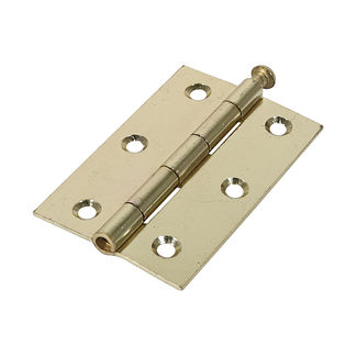 TIMCO Butt Hinges Loose Pin (1840) Steel Electro Brass - 90 x 60