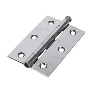 TIMCO Butt Hinges Loose Pin (1840) Steel Polished Chrome - 90 x 60