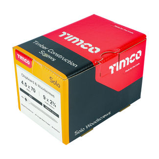 TIMCO Solo Countersunk Silver Woodscrews - 4.5 x 70