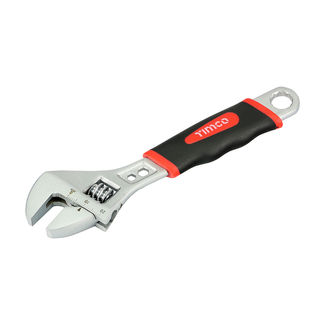 TIMCO Adjustable Wrench with Soft Grip Handle, Grips 0 - 20mm - 6" / 150mm