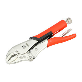 TIMCO Locking Pliers with Ergonomic Soft-Grip Handles and Hardened Curved Jaws with 48mm Clamping Capacity - 10" / 250mm