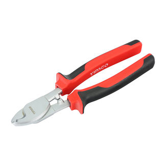 TIMCO Heavy Duty Cable & Wire Cutters, Hardened Cable Shears with Soft Grip Handles - 8" / 200mm