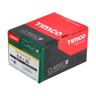 TIMCO Classic Multi-Purpose Countersunk Gold Woodscrews - 5.0 x 25