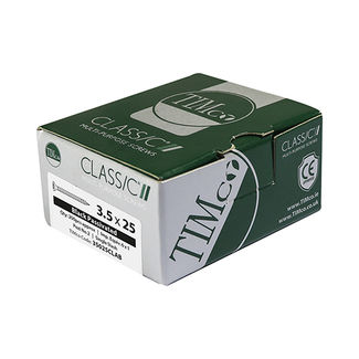 TIMCO Classic Multi-Purpose Countersunk Black Woodscrews - 5.0 x 30