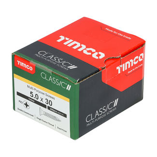 TIMCO Classic Multi-Purpose Countersunk Gold Woodscrews - 5.0 x 30