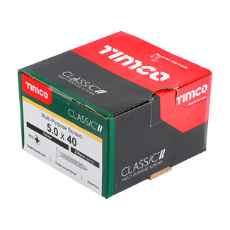 TIMCO Classic Multi-Purpose Countersunk Gold Woodscrews - 5.0 x 40