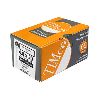 TIMCO Solo Pan Head Silver Woodscrews - 5.0 x 40