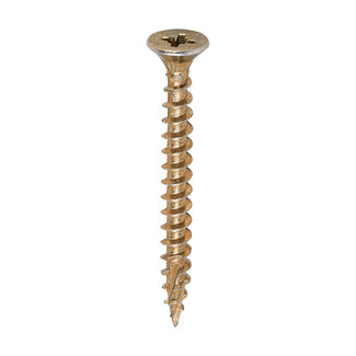 TIMCO C2 Strong-Fix Multi-Purpose Premium Countersunk Gold Woodscrews - 5.0 x 50