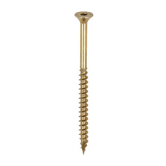 TIMCO C2 Clamp-Fix Multi-Purpose Premium Countersunk Gold Woodscrews - 5.0 x 80