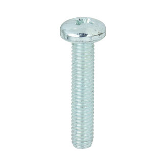 TIMCO Machine Pan Head Silver Screws - M5 x 25