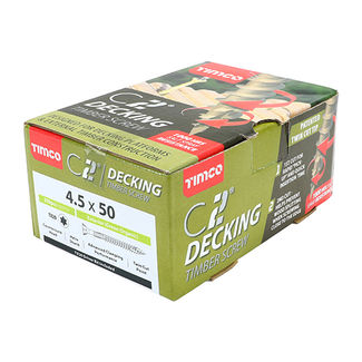 TIMCO C2 Deck-Fix Premium Countersunk Green Decking Screws - 4.5 x 50