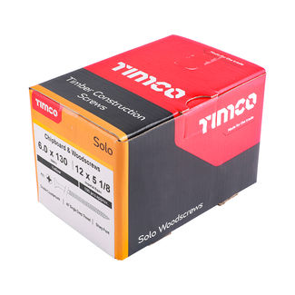 TIMCO Solo Countersunk Gold Woodscrews - 6.0 x 130