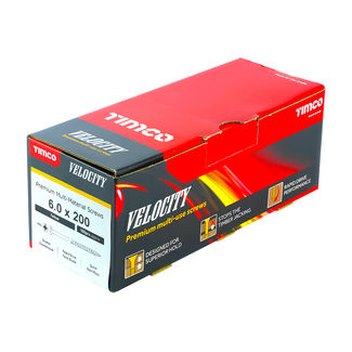 TIMCO Velocity Premium Multi-Use Countersunk Gold Woodscrews - 6.0 x 200