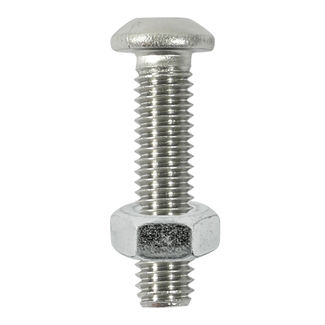 TIMCO Button Socket Screws ISO7380 A2 Stainless Steel - M6 x 12