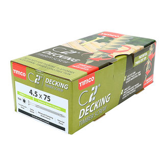 TIMCO C2 Deck-Fix Premium Countersunk Green Decking Screws - 4.5 x 65