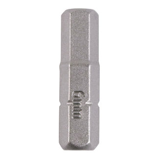 TIMCO Hex Driver Bit S2 Grey - 6.0 x 25